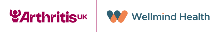 Arthritis UK and Wellmind Health logos