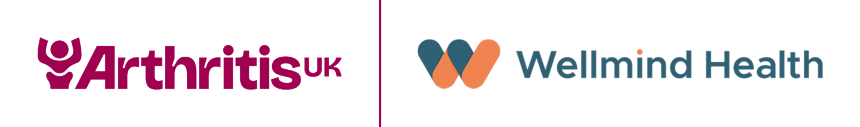 Arthritis UK and Wellmind Health logos